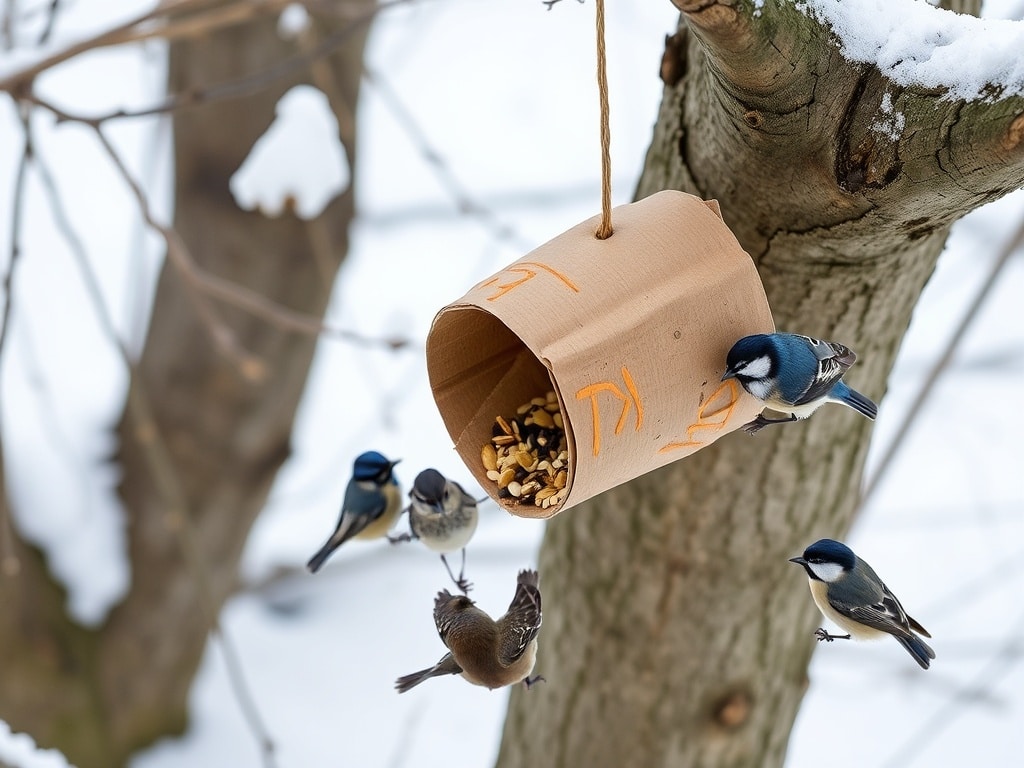 Nevyhadzujte rolku toaletného papiera: túto zimu môže byť pre vtáky zlatým pokladom