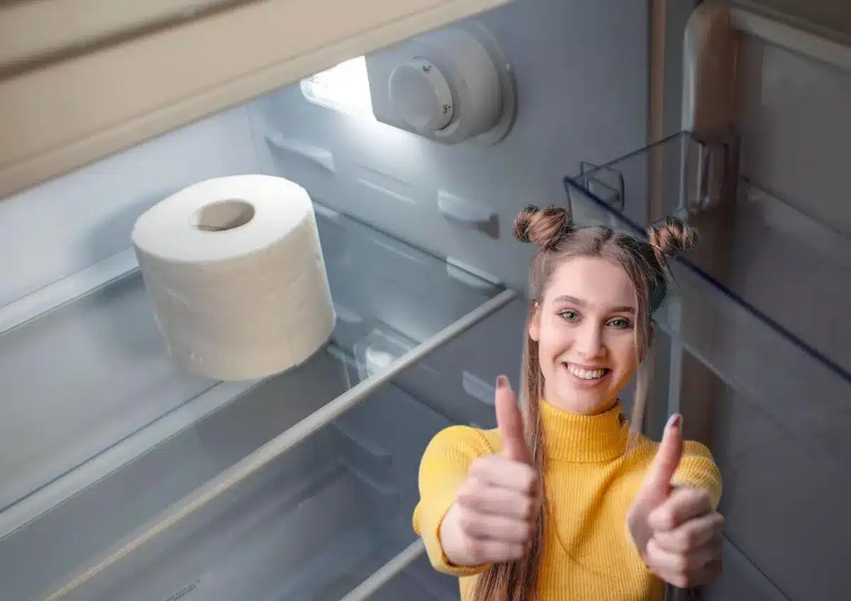 Prečo dávať rolku toaletného papiera do chladničky?
