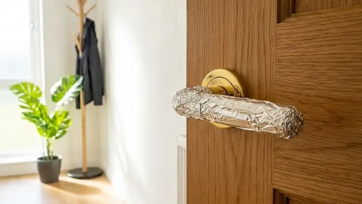 Prečo stále viac a viac ľudí obaľuje kľučky dverí hliníkovou fóliou – a nečakaný dôvod tohto trendu.