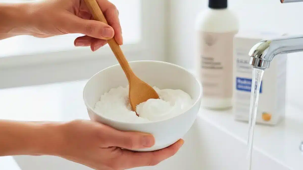 Zmiešanie jedlej sódy s kondicionérom na vlasy: prečo sa to odporúča a načo je to dobré.