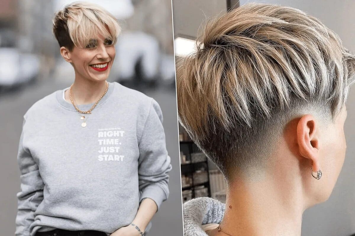 Módny účes pre ženy nad 40 rokov. Nevyžaduje úpravu a zdôrazňuje tvar tváre.