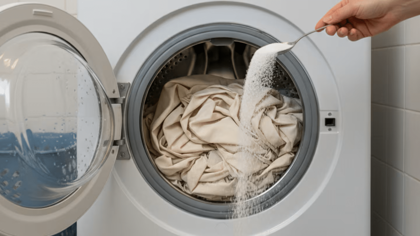 Perieš závesy? Nezabudni na lyžičku cukru! Povieme ti, načo to je potrebné.