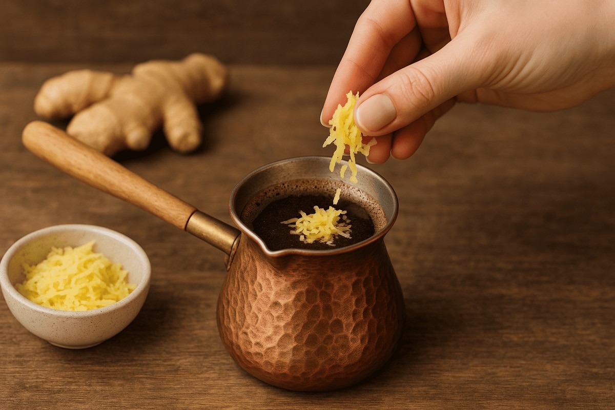 Pridajte dve tenké plátky do svojej rannej kávy. Dodá vám to energiu a zníži chuť do jedla.